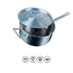 Casserole Professionnelle en Inox avec Couvercle