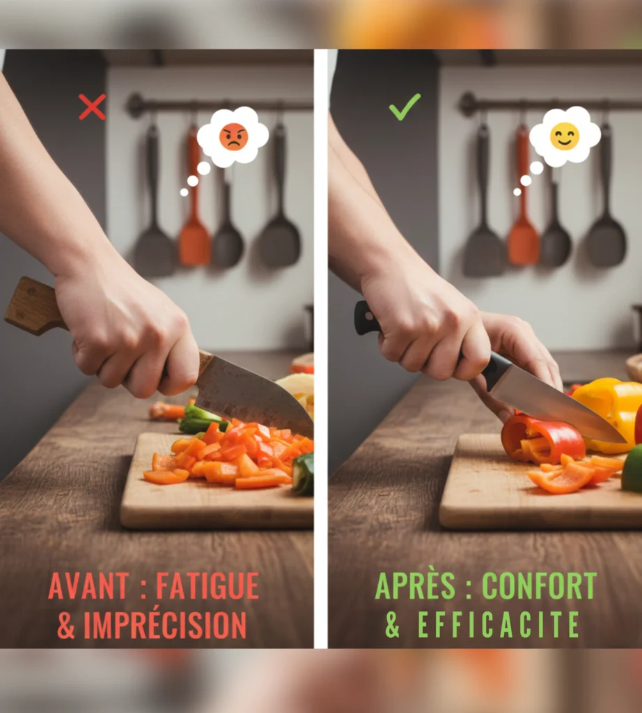 Des ustensiles ergonomiques