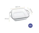Plat à Four Carré en Verre Marinex Seletta – 2,5 Litres