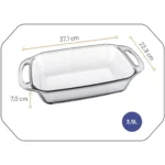 Plat à Four Rectangulaire en Verre Marinex Seletta – 3,5 Litres
