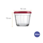 Ramequin en Verre Nadir Americano avec Couvercle – 350 ml
