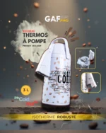 Thermos à Pompe Isotherme GAF PRO 3L – Image 3