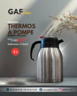 Thermos à Pompe Isotherme Premium GAF Pro – 2 Litres – Image 3