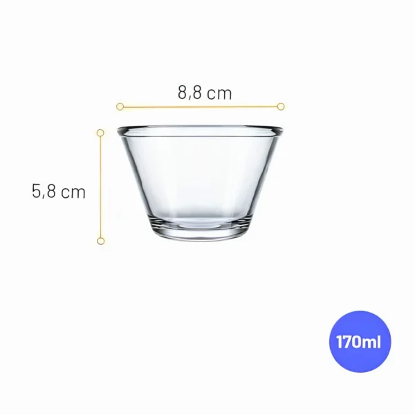 Petit Pot / Ramequin en Verre Nadir "Poli" – 170 ml