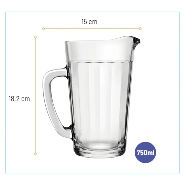 Broc en Verre Compact Nadir – 750 ml