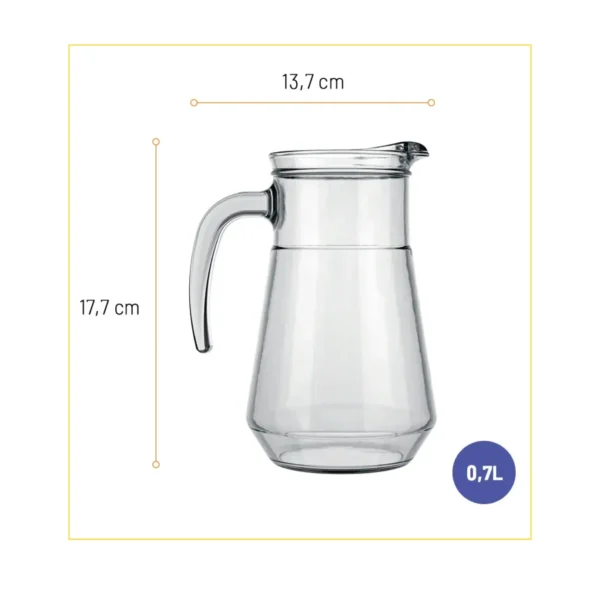 Broc en Verre Classique Nadir – 2 Litres (Format XL)