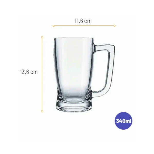 Chope / Mug en Verre Nadir "Taberna" – 340 ml