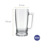 Chope / Grand Mug en Verre Nadir "Taberna" – 600 ml