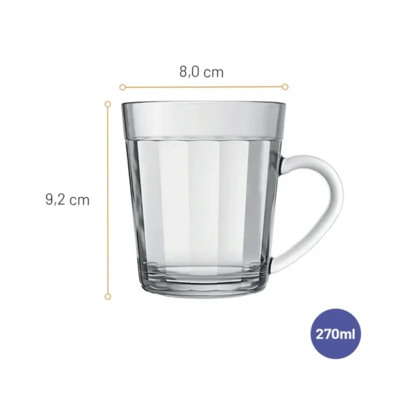 Mug Americano en Verre 270ml – Nadir