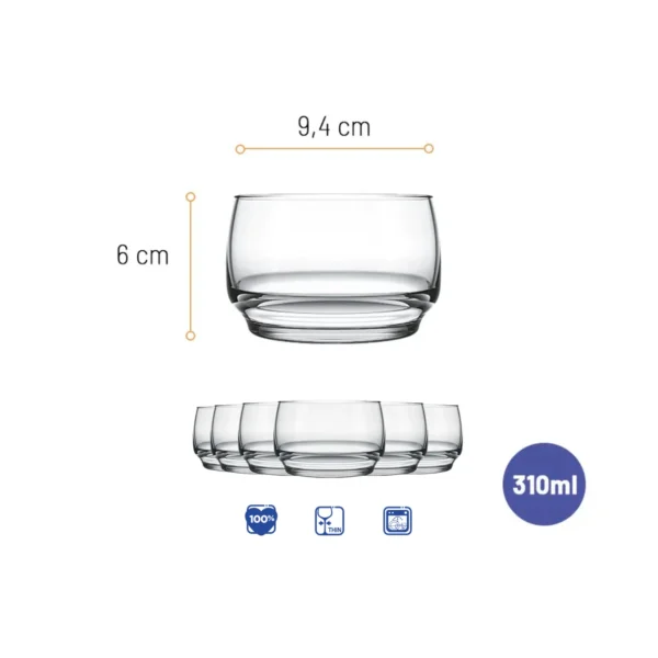 Coupe à Glace / Coupe à Dessert en Verre Nadir "Lights" – 310 ml