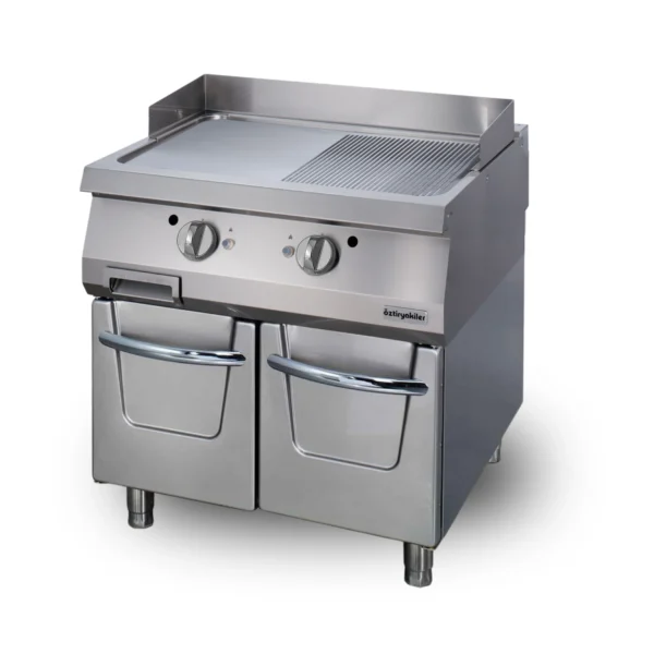 Grillade double professionnelle 1/2 Nervure/Lisse