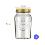 Bocal en Verre Vintage Nadir Figueiredo "1912" – 1 Litre