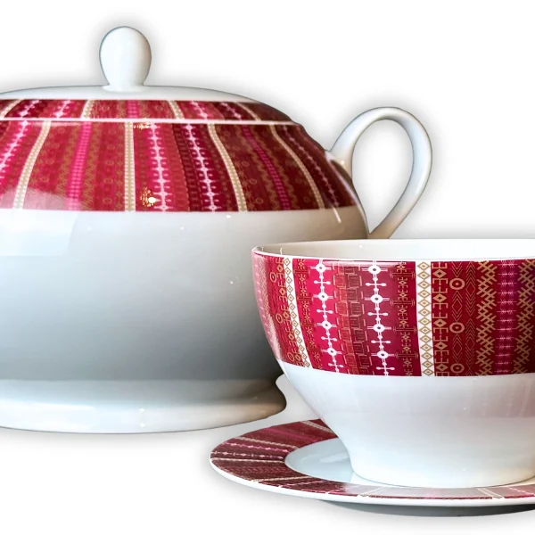 Service à Soupe / Chorba 14 Pièces en Porcelaine