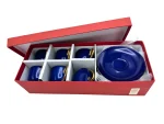 Coffret service à café en porcelaine