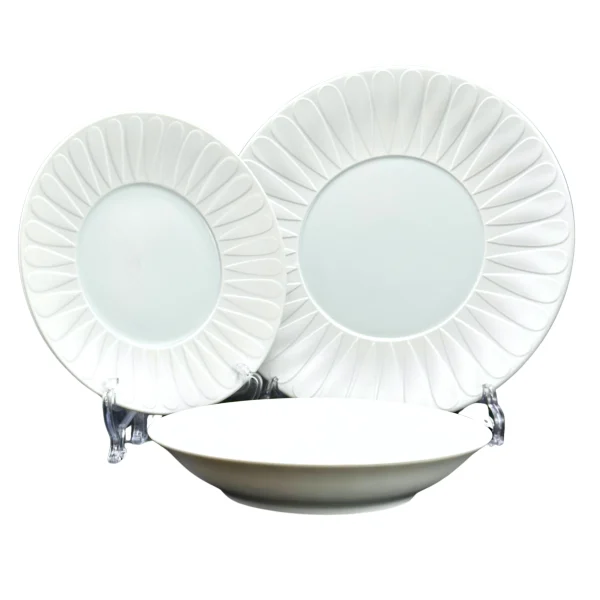 Service de Table 18 Pièces en Porcelaine