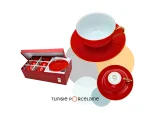 Coffret Service à Café (6 Tasses & Soucoupes)