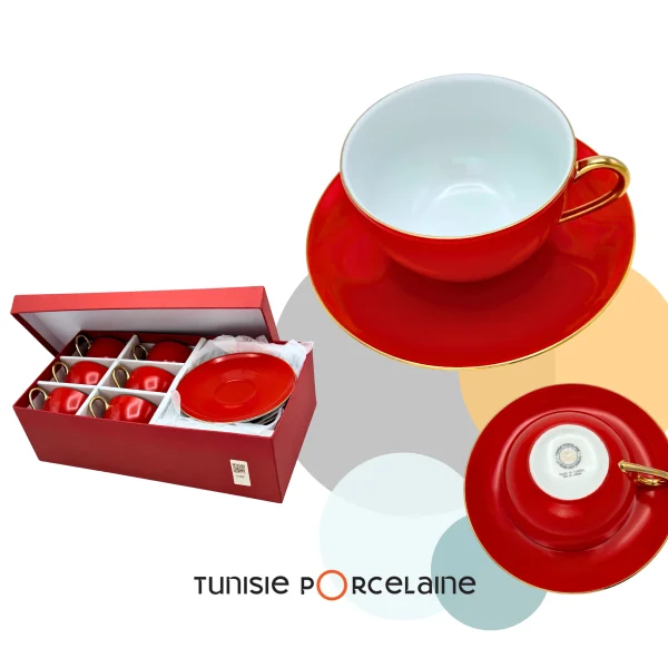 Coffret Service à Café (6 Tasses & Soucoupes)