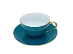 Coffret service à lait/thé en porcelaine – 6 tasses et 6 soucoupes