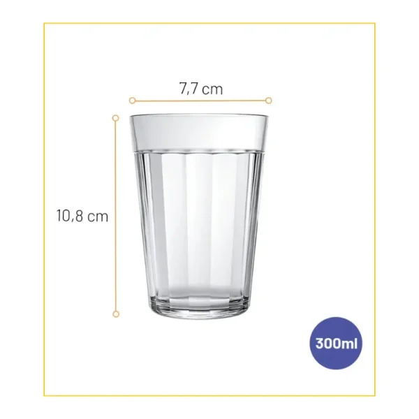 Verre à Eau et Jus 300 ml - Gamme Americano par Nadir