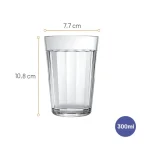 Verre à Eau et Jus en Verre Trempé 300 ml - Gamme Rocks par Nadir