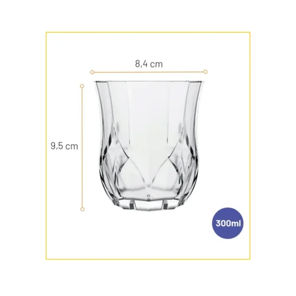 Verre à Jus et Boissons 300 ml - Gamme Opera par Nadir