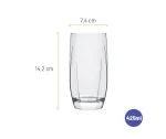 Verre Haut à Eau et Jus 425 ml - Gamme Capri par Nadir