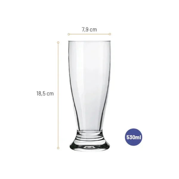 Verre à Jus et Boissons Grand Format 530 ml - Gamme Munich par Nadir