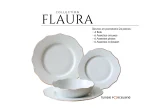 Service en porcelaine FLAURA 24 pièces – Image 2