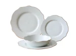 Service en porcelaine FLAURA 24 pièces
