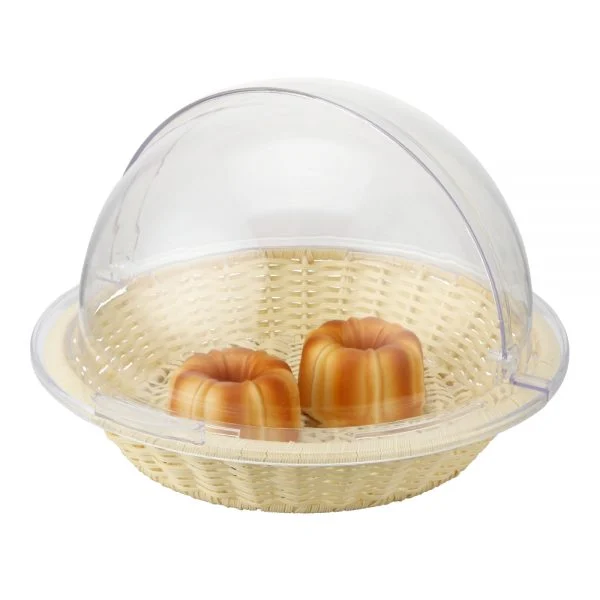 Panier à Pain en Poly-Rotin Ø36 cm avec Cloche - Sunnex CX5014