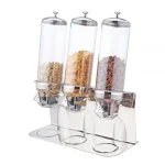 Distributeur de Céréales Triple 3 x 4,0 L en Inox - Sunnex