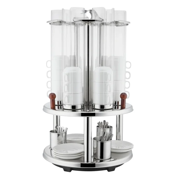 Distributeur Rotatif de Tasses et Soucoupes en Inox - Sunnex U09-1000