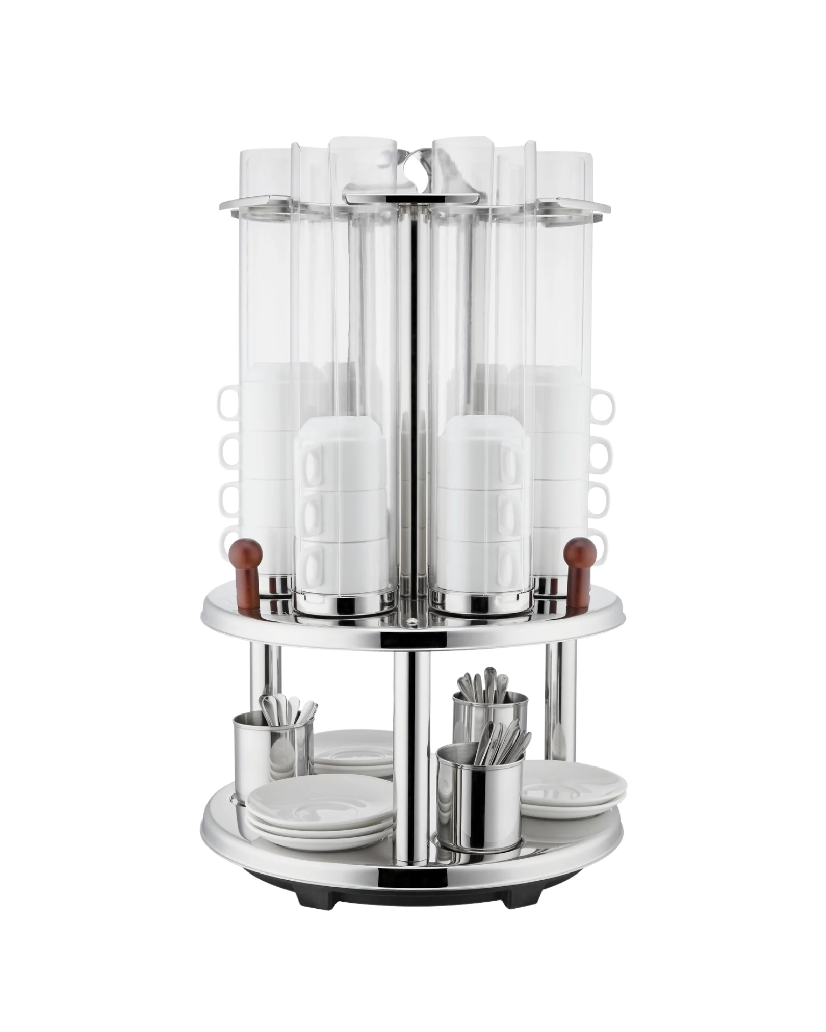 Distributeur Rotatif de Tasses et Soucoupes en Inox - Sunnex U09-1000