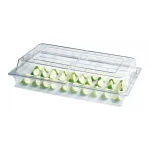 Panier Alimentaire GN 1/1 8,5 L en Polycarbonate avec Couvercle Rabattable - Sunnex X527117