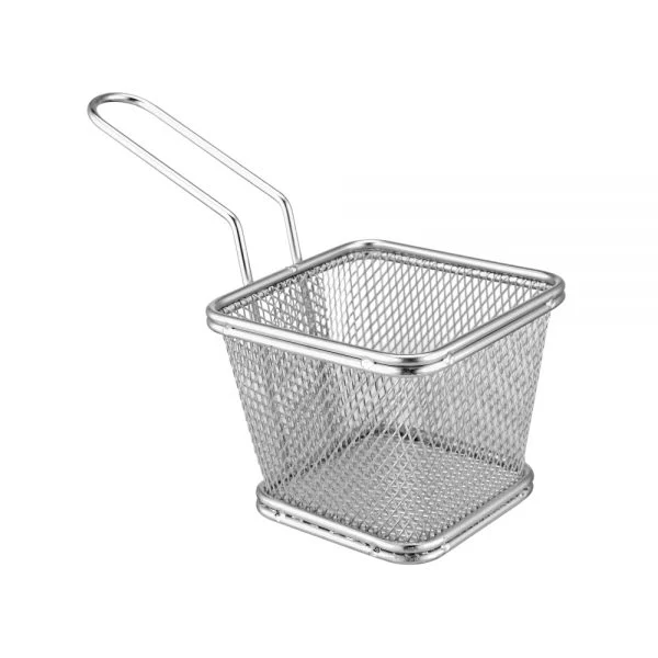 Panier de Présentation Carré Conique en Inox 10x10x8 cm - Sunnex MCWW-1008